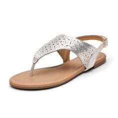 PRICES MAY VARY. Trendy Design: A toe thong design showcases minimalist style. The cutout upper is adorned with shiny rhinestone, adding a modern touch. Adjustable Buckle: With a metal buckle strap, these slingback flat sandals are easily adjusted for a customized fit. Non-slip Outsole: A textured TPR outsole provides premium slip resistance and stability. Versatile: These women’s sandals are perfect for the beach, date night, or daily casual wear. They are lightweight and suitable for summer tr Beach Date Night, Gladiator Flats, Sparkle Sandals, Flat Gladiator Sandals, Stylish Footwear, Beach Date, T Strap Flats, Sandals Beach, Rhinestone Sandals