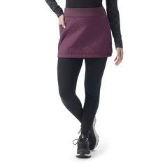 The ultimate cold-weather skirt that makes pants look like old news. Our Women’s Smartloft™ Skirt uses a recycled wool insulation to offer lightweight, packable warmth wherever you go. A DWR finish helps protect you from the elements, with a stretchy and soft Merino-blend fleece on the inside. So you’re free to move through any winter activity in total comfort. Did we mention it’s got pockets? | Smartwool Women's Smartloft Skirt in Eggplant | Size: Medium Wool Insulation, Winter Activity, Eggplant Color, Winter Activities, Rei Co-op, Lining Fabric, Eggplant, Old And New, Cold Weather