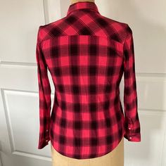 Buffalo Plaid In A Soft Cotton-Blend. Pristine Condition-May Be Nwot. Length 25 Pit To Pit 18 Sleeves 23 Fitted Button-up Gap Tops, Gap Fitted Long Sleeve Tops, Gap Pink Tops For Fall, Pink Gap Tops For Fall, Fitted Pink Gap Tops, Long Sleeve Tops By Gap, School Clothing, Clothing Ideas, Buffalo Plaid