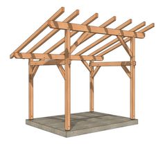 an image of a wooden structure that is being built