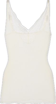 Elegant Cream Camisole Tank Top, Elegant White Tank Top With Straps, Elegant White Top With Tank Straps, Elegant Sleeveless Cotton Camisole, Elegant White Scoop Neck Tank Top, Sleeveless Cotton Tops With Lace Trim, Elegant White Lace Trim Tank Top, Elegant White Tank Top With Lace Trim, Elegant Stretch Cami Vest