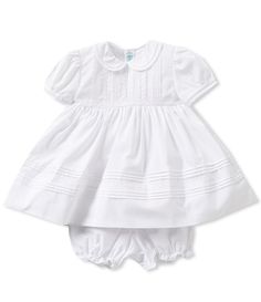 Shop for Feltman Brothers Baby Girls 3-24 Months Pintuck and Lace Dress at Dillards.com. Visit Dillards.com to find clothing, accessories, shoes, cosmetics & more. The Style of Your Life. Solid Fitted Dress For First Communion, Classic White Dress With Pleated Waist, Classic Ruffled Dress For First Communion, Classic Ruffle Dress For First Communion, Classic First Communion Dress With Ruffles, Classic Short Sleeve Dress For Baptism, Fitted Cotton Dress With Pintucks, Cotton Short Sleeve Dress With Pleated Waist, Cotton Dress With Pleated Waist And Short Sleeves