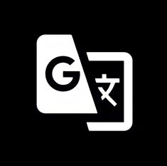 the g logo is shown in black and white, with an arrow pointing to it