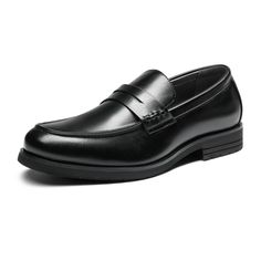 PRICES MAY VARY. Optimal Cushioning: Featuring a highly resilient memory foam insole, these penny loafers for men ensure every step you take is accompanied with maximum comfort and support. Soft Vegan Leather: Designed with a supple and smooth vegan leather upper that brings a sense of gentleness while adding a polished style to your outfits. Lightweight & Wear-Resistant: A flexible, textured EVA outsole with a 1.2-inch heel that ensures great wear resistance and keeps every gentleman walking wi