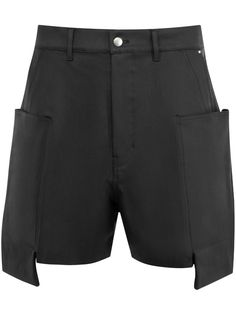 black stretch-cotton denim concealed fly and button fastening belt loops rivet detailing two side welt pockets two side cargo pockets hammer loops two rear flap pockets straight hem Luxury Nylon Bottoms With Cargo Pockets, Cargo Shorts Black, Aviator Watch, Balenciaga Track, Balenciaga Triple S, Custom Watch, Short Suit, Sweaters Knitwear, Shorts Black