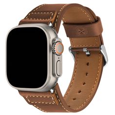 PRICES MAY VARY. Unique Design: Each apple watch strap is designed with a dual-layer structure and widened strap to showcase a bold, rugged aesthetic. Our apple watch bands exude a vintage, sophisticated style perfect for the modern gentleman. Quality Leather : Crafted from high-quality leather, our Apple watch bands boast durability and timeless elegance. The premium leather not only offers a comfortable fit but also ages gracefully, enhancing its character over time.(If the surface of the watc Rugged Aesthetic, Apple Watch Leather Strap, Ultra Series, Apple Watch Bands Leather, Apple Watch Models, Bracelet Cuir, Modern Gentleman, Leather Watch Strap, Apple Watch Strap