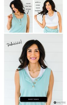 This is how to easily style with one undershirt! Halftees allow you to easily add style and coverage this spring without all the uncomfortable bulk! Click now to turn your wardrobe into modest fashion today! summer outfits, summer fashion, summer outfit, style inspiration, summer outfits 2021, outfits summer, summer fits, crop top outfits, tops Supportive Summer Tops For Everyday Wear, Casual Supportive Tops For Summer, Supportive Summer Tops For Everyday, Supportive Tops For Everyday Summer Wear, Supportive Casual Summer Tops, Supportive Everyday Summer Tops, Summer Outfit Style, Outfit Style Inspiration, 2021 Outfits