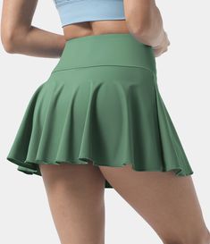 Women's Everyday Cloudful® Air 2-in-1 Tennis Skirt-Marvelous. Nylon, Nylon-77%, Spandex, Spandex-23%. 4-way stretch. Flared, Side Pocket. Machine wash cold. Do not dry clean. Do not iron. Do not bleach. Wash with like colors. Turn garment inside out. High Rise. Medium intensity recreation. Plain. Tennis.