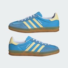 Blue Adidas Gazelle, Adidas Gazelle Blue, Adidas Gazelle Outfit, Adidas Gazelle Indoor, Yellow Cloud, Perfect Things, Adidas Originals Gazelle, Stella Mccartney Shoes, Free Sims