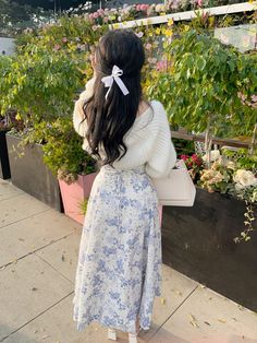 Coquette Brunch Outfit, Casual Everyday Dress Outfit, Feminine Girl Outfits, Soft Modest Outfits, Easter Day Outfits, Dress Outfits Modest, Modest Church Dress, Girly Elegant Outfits, Śéxý Outfit