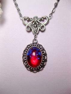 Dragon's Breath Fire Opal Necklace Art by FashionCrashJewelry, $26.00 Dragons Breath Fire Opal, Dragons Breath Opal, Opal Art, Wire Jewelery, Victorian Necklace, Art Nouveau Pendant, Dragons Breath, Fire Opal Necklace, Saint Paul Mn