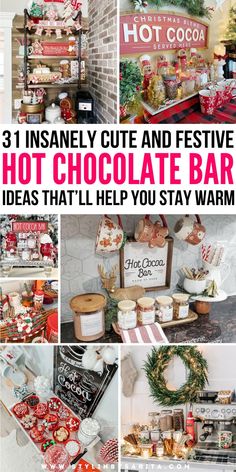 hot chocolate bar ideas that help you stay warm this christmas season and keep the party going on