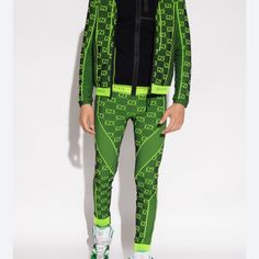 Gucci Gg-Motif Zip-Fastening Hoodie And Pants Set Sz L Men's, Brand New Tags On Gucci's Affinity For Reimagining Archival House Details Can Be Seen Throughout Their Collections. Here, The Signature Gg Motif Is Presented In A Bright Green Hue For A Contemporary Take On A Classic. Made In Italy Composition Polyamide 95%, Spandex/Elastane 5% Product Ids Farfetch Id: 18536916 Gucci Sporty Streetwear Outerwear, Gucci Sporty Outerwear For Streetwear, Sporty Gucci Outerwear For Streetwear, Gucci Black Outerwear For Streetwear, Gucci Shopping Bag, Hoodie And Pants Set, Gucci Collection, Hoodie And Pants, Gucci Design