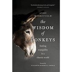 the book cover shows a donkey's head