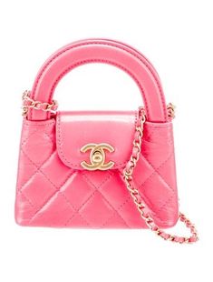 Chanel Crossbody BagPink LeatherGold-Tone HardwareFlat Handle & Chain-Link Shoulder StrapChain-Link Accents & Single Exterior PocketLeather Lining & Dual Interior PocketsTurn-Lock Closure at FrontUnfortunately, due to restrictions, this item may not be eligible for shipping in all areas. Cdg Airport, Barbie Pink Color, Chanel Price, Hogwarts Dr, Chanel Crossbody, Chanel Mini, Cute Nike Shoes, Kelly Bag, Pink Chanel