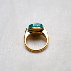 D E T A I L S - Material: 925 Sterling Silver Stone: Green Onyx The Fit: True to US ring size Finish: Smooth and gold-filled to a high shine S H I P P I N G & P R O D U C T I O N - My current production time is 2-6 business days, which means after those days are up, your order ships! I make everything custom to order, by hand, but I promise you it's worth the wait! R U S H - M Y - O R D E R - If you're in a rush to get your pretty new pieces, please send me a message and I'll let you know ju Engagement Ring Square, Ring Square, Ring Proposal, Chalcedony Ring, Everyday Rings, Proposal Ring, Onyx Ring, Plated Ring, Gold Plated Rings