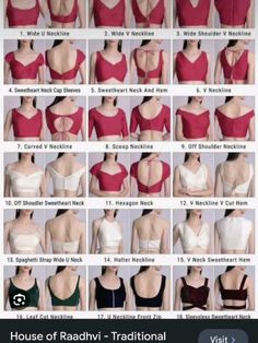 Types Of Blouses Style Saree, Floral Blouse Designs, Blouse Neckline, Outfit Ideas Dressy, Blouse Necklines, Blouse Tops Designs, Cotton Blouse Design