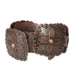 Angel Ranch Copper Concho Leather Belt WOMEN - Accessories - Belts M&F Western Products Cowgirl Belts, Plus Size Belts, Concho Belt, Chain Belts, Branded Belts, Studded Belt, Fashion Belts, Western Belts, Brown Floral