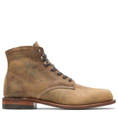 Rough Out - 1000 Mile Plain-Toe Original Boot, Waxy Brown Wolverine 1000 Mile Boots, 1000 Mile Boots, Wolverine 1000, Wolverine 1000 Mile, Leather Work Boots, Mens Clogs, Horween Leather, Leather Company, Clog Slippers