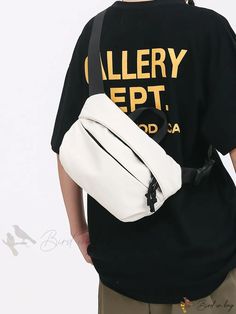 Bird in Bag - Fashionable Minimalist Crossbody Bag Trendy Everyday Chest Bag, Trendy Solid Color Crossbody Belt Bag, Trendy White Chest Bag For Everyday, Trendy Everyday Chest Bag Pouch, Trendy Beige Rectangular Chest Bag, Modern Large Capacity Belt Bag For Everyday, Modern White Shoulder Bag With Cell Phone Pocket, Modern Everyday Chest Shoulder Bag, Modern Large Capacity Chest Bag For Everyday Use