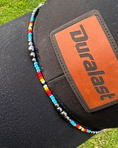 Western Trucker hat chain Beaded chain with black pearls Black Jewelry With Adjustable Chain For Beach, Adjustable Black Beaded Necklaces As Fashion Accessory, Black Beaded Chain Jewelry For Summer, Adjustable Black Beaded Necklace As Fashion Accessory, Black Jewelry With Colorful Beads For Summer, Summer Black Jewelry With Colorful Beads, Casual Black Bead Jewelry For Festivals, Casual Black Beaded Necklace With Colorful Beads, Casual Black Beaded Necklace For Festivals