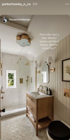 a bathroom with a sink, mirror and bathtub