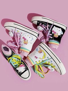 Kawaii Kitty High Top Canvas Shoes Size: Runs one size smaller than normal Cute and comfortable, these Kawaii Kitty High Top Canvas Shoes will add a touch of adorableness to any outfit. Made with high-quality canvas and featuring a kawaii kitty design, these shoes are perfect for any cat lover. Step out in style with these must-have shoes🐱. (Socks are not included) Black High Top Shoes, Shoes For School, Hello Kitty Shoes, Cat Hand, Back To School Shoes, Cat Anime, Black High Tops, Kawaii Cat, Conversion Chart