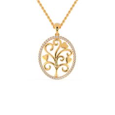 This lovely moissanite wedding pendant features an oval-shaped outline pendant necklace, The tree of life pendant symbolizes positive energy, growth, and strength. Wear this classic beauty to make your event special Elegant Tree Of Life Jewelry For Anniversary, Elegant Tree Of Life Necklace For Anniversary, Modern Diamond Earrings, Diamond City, Moissanite Pendant, Wedding Pendant, Jeweled Earrings, Yellow Gold Jewelry, The Tree Of Life