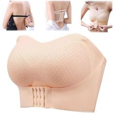 PRICES MAY VARY. 💎[Front Close Strapless Bra] --- Featuring a front closure and a wide band that fits snugly around your rib cage, this Strapless Bra for Women provides ideal side support without feeling too tight. 💎[Anti-Slip Invisible Bandeau Bra] --- Our Wireless Bra is designed with built-in soft padding that maintains its shape, offering excellent support and coverage. 💎[Convertible Bra with Detachable Straps] --- Seamless Push Up Bandeau Bra offers versatility and convenience with detachable straps that allow you to wear it with or without shoulder straps. 💎[Seamless and Wire-Free Bra] --- Front Closure Push Up Bra is made of 70% nylon and 30% spandex, making it extremely comfortable, elastic, and soft to the touch.Lace mesh on the front, it is breathable and the invisible design Strapless Bras Adhesive, Wireless Bras Push Up, Adhesive Bra Lifts, Bra For Spaghetti Strap Dress, Push-up Bra, Strapless Bras That Stay Up, Pushup Bras, Wedding Bra, Best Strapless Bra