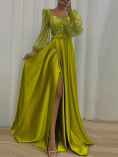 A-Line Long Sleeves Sweetheart Evening Dresses – BL Dress Green A-line Evening Dress For Homecoming, Glamorous Long Sleeve Banquet Dress, Glamorous Long Sleeve Dresses For Banquet, Fitted Long Sleeve Homecoming Dress, Long Sleeve Homecoming Dresses For Party Season, Glamorous Long Sleeve Homecoming Dresses, Fall Banquet Dress With Sequins, Stretch Evening Dress With Long Sleeves For Banquet, Stretch Long Sleeve Evening Dress For Banquet