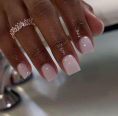 KIOR HER - Maturing is realizing short nails are better.... Overlay Nails, Short Square Nails, Natural Therapy