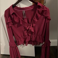 Nwot Anthropologie Blouse Size Medium. A Beautiful Blouse I Bought That Never Made It Out Of The House . Perfect Condition! Beautiful Blouses, Dressed Down, Made It, Pink Purple, The House, Anthropologie, Blouses, Womens Tops, Size Medium