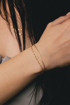 A beautiful, elegant, and contemporary design. This bracelet is meticulously crafted using 14K yellow gold. More layers means more variety! Glisten in this Valentino and Hammered Forzentina Chain. BRACELET DETAILS: -Weight: 1.2 grams - Length: 7.5" -Clasp Type: Pear Shape Lobster Available in: 14K yellow gold ****These necklaces have a 4-week lead time. If you need your necklace sooner than that, please contact us prior to ordering to verify if that's possible.** | Valentino & Hammered Forzentina Layered Bracelet In 14K Yellow Gold Ring - by Staghead Designs - Unisex Elegant Recycled Gold Bracelets, Tarnish Resistant, Tarnish Resistant Yellow Gold Bracelets In Recycled Gold, Tarnish Resistant Yellow Gold Bracelet In Recycled Gold, Tarnish Resistant Yellow Gold Bracelets From Recycled Gold, Elegant Recycled Gold Tarnish-resistant Bracelets, Elegant Tarnish-resistant Recycled Gold Bracelets, Tarnish Resistant Recycled Gold Bracelet, Classic Yellow Gold Bracelet In Recycled Gold, 14k Gold Double Band Jewelry Gift