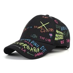 Get ready to play your games in style with this baseball cap. It protects you from the sun while you are playing. The notable letter design on it is exquisite and lends a stylish appearance. The adjustable strap makes it possible to adjust tightness and looseness. It lends a hip-hop style and is a great way to smarten up your look.Specifications women's baseball cap: snapback hip hop gorra hombre: casquette femme Style: Casual Strap Type: Adjustable Pattern Type: Letter Origin: Mainland China Mo Hip Hop Style Baseball Cap With Letter Print, Hip Hop Baseball Cap With Letter Print, Trendy Snapback Baseball Cap For Outdoor Activities, Adjustable Hip Hop Hat With Letter Print, Adjustable Hip Hop Fitted Hat With Letter Print, Hip Hop Style Fitted Cap With Letter Print, Black Snapback Baseball Cap With Letter Print, Urban Style Snapback Baseball Cap With Letter Print, Urban Black Snapback Hat With Letter Print