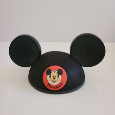 Youth size collectible Mickey Mouse ears hat from Disneyland embroidered name Bob on back, if it was worn it wasn't for long. Ships boxed to preserve shape. Disneyland Mickey Mouse, Mickey Mouse Ears Hat, Ears Hat, Mickey Mouse Hat, Mickey Mouse Ears, Ear Hats, Skull Cap Beanie, Mouse Ears, Skull Cap