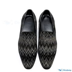 OrcaJump - Personality Casual Slip-on Loafer Heel Stiletto Glue Leather Shoes Leather Pointed Toe Slip-ons For Party, Party Loafers With Almond Toe Slip-on, Slip-on Closed Toe Party Dress Shoes, Elegant Black Pointed Toe Slip-ons, Party Dress Shoes Slip-on Closed Toe, Party Leather Slip-on Shoes With Pointed Toe, Slip-on Pointed Toe Leather Party Shoes, Slip-on Leather Shoes With Pointed Toe For Party, Party Slip-on Loafers With Round Toe