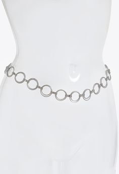 ShoeDazzle SILVER female Fashion >> Bags & Accessories >> Accessories >> Belt Metal regular Chain Your New Season Wardrobe Couldn't Be Complete Without This Double Linked Rings Chain Belt with Adjustable fit. Rosa Double Linked Rings Chain Belt Linked Rings, Rings Chain, Ring Belt, Linking Rings, Metal Belt, Chain Belt, Metal Ring, Female Fashion, Shoe Dazzle