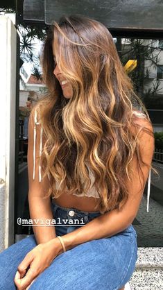 Balayage Hair Caramel, Brown Hair Inspo, Brunette Hair With Highlights, Balayage Hair Dark, Long Hair Color, Brown Hair Balayage, Hair Stylies, Brown Blonde Hair, Hair Color Balayage