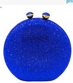 New Round Austrian Crystal Hard Shell Clutch Evening Handbag with detachable shoulder chain Black Navy Blue Royal Blue Wine Lemon Yellow Green Red Silver Dark Silver Hot Pink Pastel Pink Rose Gold Wine Purple Tangerine Orange Blue Evening Bag With Removable Pouch For Party, Formal Blue Bag With Chain, Blue Evening Bag With Chain Detail, Elegant Blue Bag With Chain Detail, Blue Party Clutch With Chain Strap, Blue Evening Clutch With Chain Strap, Blue Party Bags With Gold-tone Hardware, Blue Party Clutch With Detachable Strap, Best Crossbody Bags