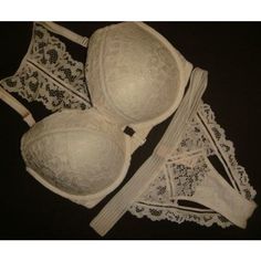 For Sale Is A Stunning Nwt Victoria's Secret Lingerie Set,Includes:1)34ddd Push Up Racerback Bra 2)Small Or Medium Panty(Message Me Which Size You Want When Purchasing,Please!!!) !!!Very Rare!!! It Really Is A Piece Of Art!!! Dear Buyers, Also Pls, Ask Questions Before Buying Please!I'll Be Happy To Answer Them ))) All Sales R Final, So No Returns Please. Check Out My Other Vs Items. * I' M Aiming At Getting A 100% Positive Rating, So Please Make Sure You Leave 5 Stars After You Receive Your Bea White Lace Bra With Straps, Feminine White Bra With Delicate Straps, Elegant White Bra With Lined Body, Elegant White Lined Bra, Victoria's Secret Wedding Bra With Lace Trim, White Delicate Lace Push-up Bra, Classic White Bra With Lace Trim, Elegant Victoria's Secret Wedding Bra, White Lace Bra With Lined Body