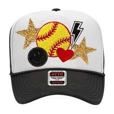 Baseball Foam Trucker Hat – Duck Luck Printing Cheap Team Spirit Hats For Baseball Season, Coaches Wife Shirt, Baseball Fundraiser, Coaches Wife, School Spirit Wear, Hat Party, Stylish Logo, Sport Craft, Hat Styles