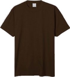 Pre-shrunk Brown Crew Neck T-shirt, Brown Crew Neck Top, Plain Brown Cotton T-shirt, Brown Pre-shrunk Crew Neck T-shirt, Plain T Shirts, Plain Tshirt, Big And Tall, Crew Neck, Collage