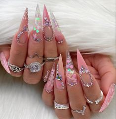 Stilleto Nails Designs, Glamour Nails, Nail Design Ideas, Kawaii Nails, Luxury Nails