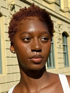 #brownhaircolors #aesthetic #blackgirlsrock #blackgirlshairstyles #inspofinds #explorepage Dyed Twa 4c, Auburn Twa Natural Hair, Honey Brown Short Hair Black Women, Brown Buzzcut Women, Dark Skin With Brown Hair, Honey Dark Brown Hair, Honey Brown Hair Dark Skin, Color On Dark Skin Women, Honey Brown 4c Hair