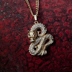 Crystal Dragon, House Targaryen, Silver Dragon, Hip Hop Jewelry