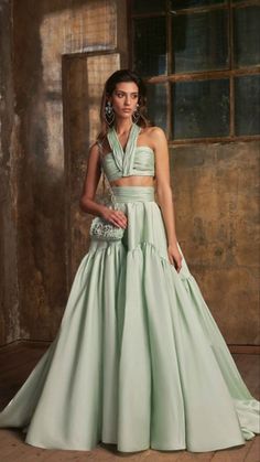 Long Skirt Design Ideas, Meagan Good, Satin Maxi Skirt, Tony Ward, Fashion Gowns, Unique Dress, Elegante Casual, Long Skirts For Women