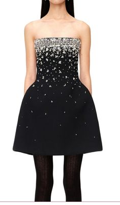 Dazzle in This Black Mini Dress Featuring Light-Catching Crystal Beading Scattered Across the Strapless Bodice. Turn Heads in This Lustrous Mini Dress With Sparkling Crystal Details up Top That Steal the Spotlight. SleevelessOff the shoulderFully embellishedMini lengthRear zip fasteningComposition: 51% Cotton, 49% PolyesterGentle Dry Clean Only Colour may vary due to lighting on images. The product images (without model) are closest to the true colour of the product.Item runs true to size chart Satin Corset Dress, Portrait Dress, Steal The Spotlight, Sparkly Dress, Black Mini Dress, Plus Size Shopping, Strapless Mini Dress, Plus Dresses, Sparkling Crystal