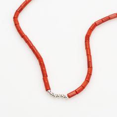 The necklace length is 40+5 cm. We introduce our coral necklace with six silver orbs, referring to the meaning of the number 6 in numerology; the number 6 is often associated with harmony and balance. It is seen as a number representing equilibrium, peace, and harmonious coexistence of different elements. Coral: As a marine organism and gemstone, coral holds various symbolic meanings across cultures. In many cultures, coral is believed to have protective properties. It is thought to guard agains Marine Organism, Adjustable Hand-strung Red Coral Necklace, Red Coral Necklace, Ruby Birthstone, Handmade Gifts For Her, Coral Necklace, Everyday Necklace, July Birthstone, Chain Ring