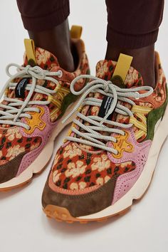 Novo Sneakers | Free People Hiking Shoes Fashion, Flower Mountain Shoes, Sneaker Branding, Colorful Sneakers Women, Hiking Trainers, Sneakers Design, Proper Attire, Flower Mountain, Urban Shoes