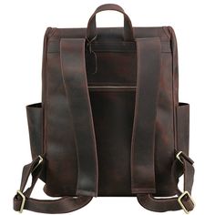 Item Type: Backpack Style: Vintage Main Material: Genuine Leather Lining Material: Polyester Gender: Men Interior: Interior Slot Pocket, Cell Phone Pocket, Interior Zipper Pocket Exterior: Flap Pocket Pattern Type: Solid Closure Type: Zipper Carrying System: Arcuate Shoulder Strap Capacity: 20-35 L / 676.28-1183.49 oz Package Size: 45 x 40 x 10 cm / 17.72 x 15.75 x 3.94 inch Package Includes: 1 x Backpack Casual Brown Backpack For Business, Brown Business Backpack With Adjustable Strap, Vintage Brown Leather Backpack For Daily Use, Casual Brown Leather Backpack With Leather Lining, Casual Brown Backpack With Leather Lining, Casual Brown Leather Backpack, Large Capacity Leather Backpack In Brown, Classic Brown Leather Backpack With Large Capacity, Classic Large Capacity Brown Leather Backpack